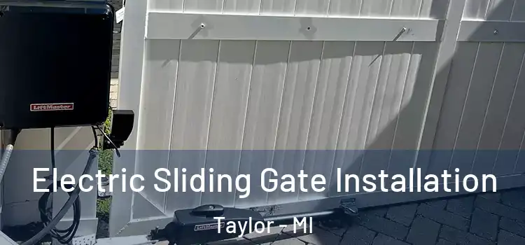 Electric Sliding Gate Installation Taylor - MI
